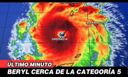 🛑ALERTA. #HuracánBeryl alcanza fuerza de categoría 5