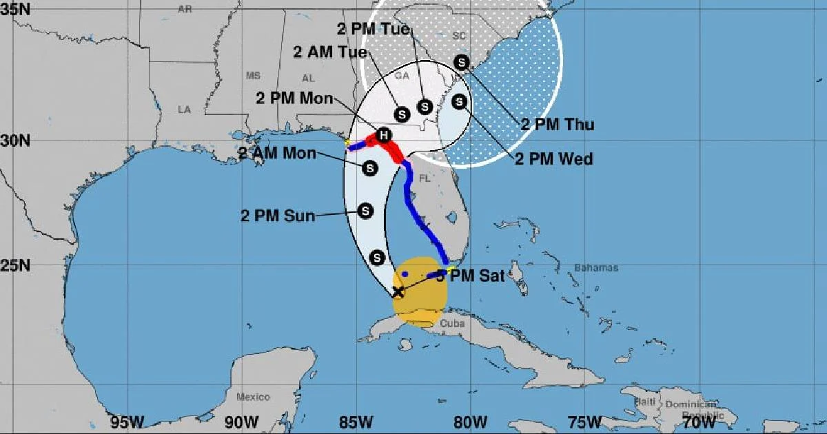 🛑Se forma la tormenta tropical Debby y se emite alerta de huracán en Florida