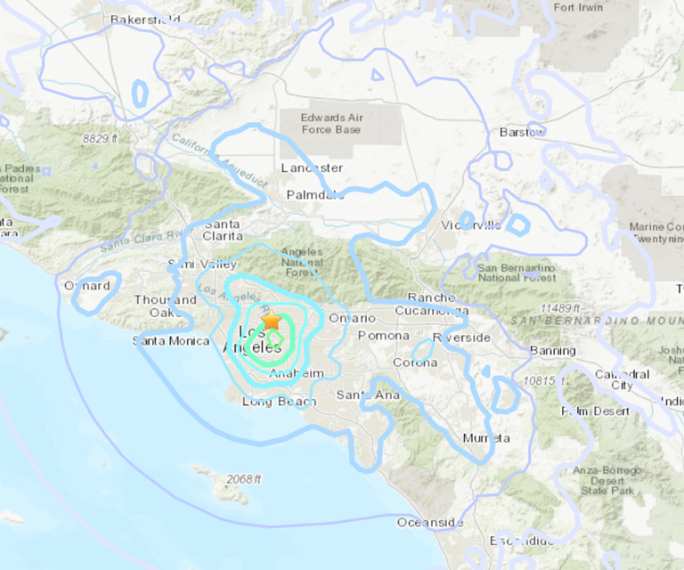 Temblor de magnitud 4,4 sacude California cerca de Los Ángeles