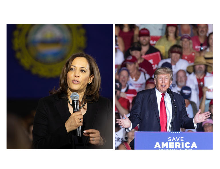 Harris aventaja a Trump en estados clave de Míchigan, Wisconsin y Pensilvania