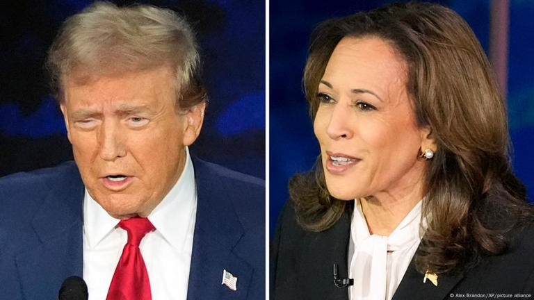 Empate en sondeos en la recta final entre Harris y Trump