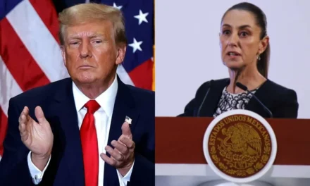 Presidenta mexicana ofrece diálogo a Trump, pero amenaza con responder también con aranceles